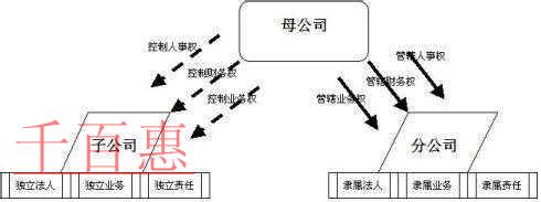 分公司和子公司的區別在哪里